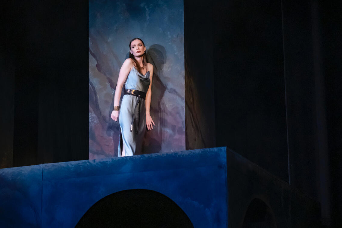 Evgeniya Khomutova shines as Donna Elvira in Mozart’s Don Giovanni at the Tomlinson Theater, Philadelphia. Evgeniya Khomutova portrays Donna Elvira in Mozart’s Don Giovanni at the Tomlinson Theater, Philadelphia.